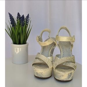 ALICE + OLIVIA Juliet Sculptured Wedge Sandals